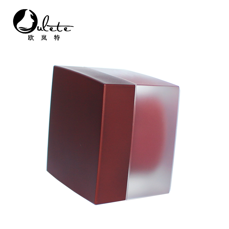 Hot sale 30g cream jar empty square luxury acrylic cosmetic jar
