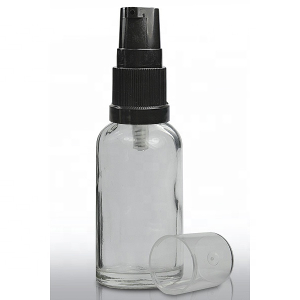 Hot sale 30ml 1 oz round shape white glass spray bottle with cap for perfume
