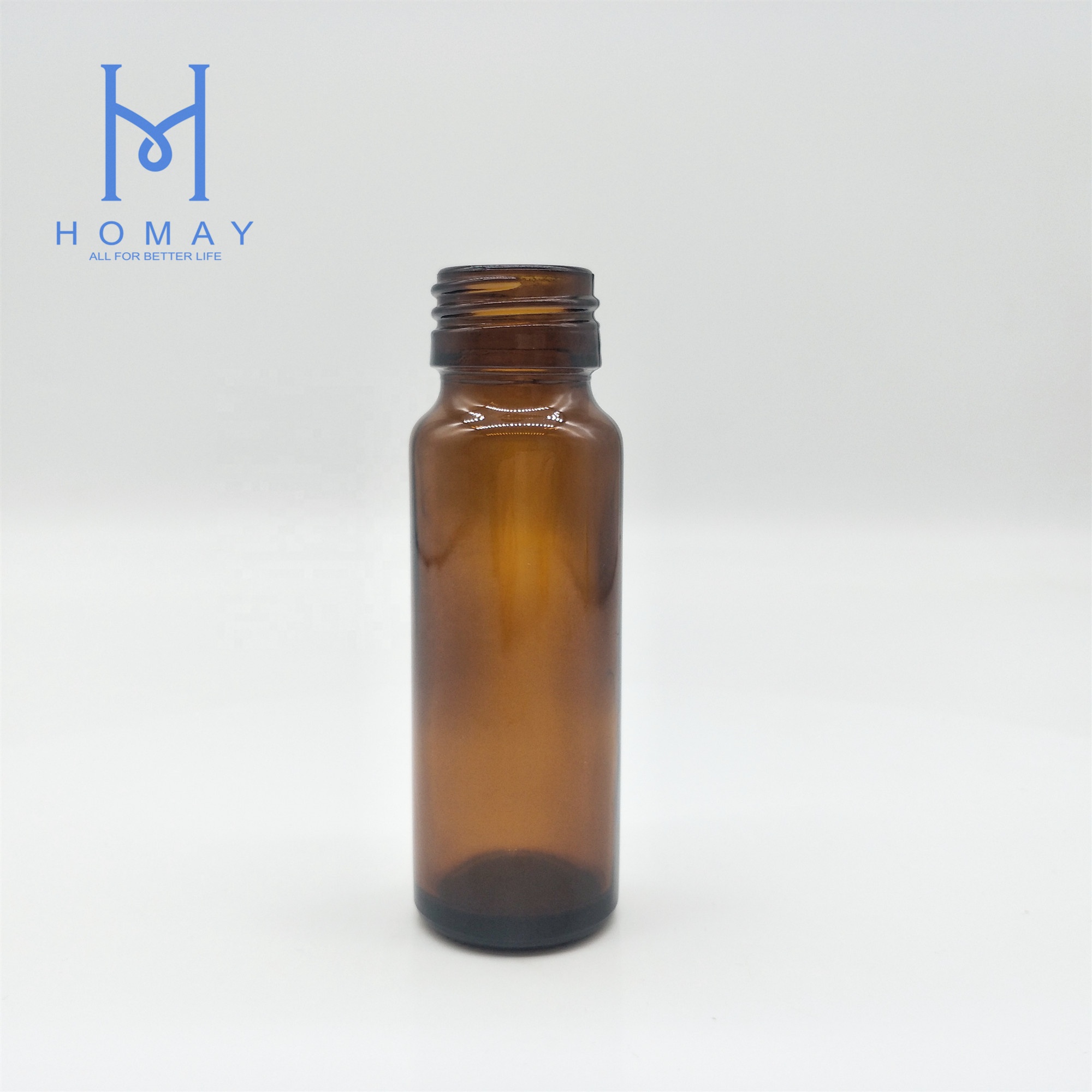 Hot sale 30ml 50ml Amber syrup glass bottle for syrup with caps
