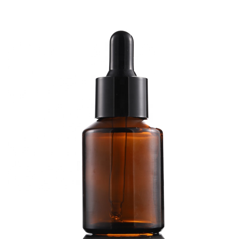 Hot sale 30ml 50ml empty amber transparent green blue glass bottle with pipette 1 oz essential oil dropper bottle
