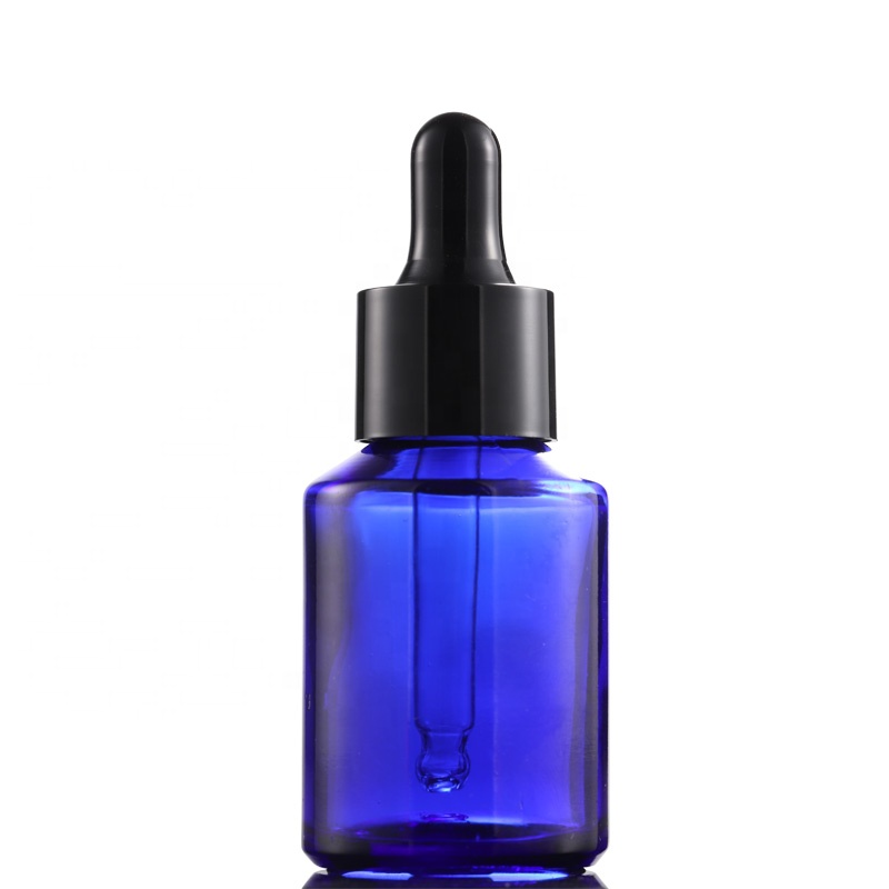 Hot sale 30ml 50ml empty amber transparent green blue glass bottle with pipette 1 oz essential oil dropper bottle