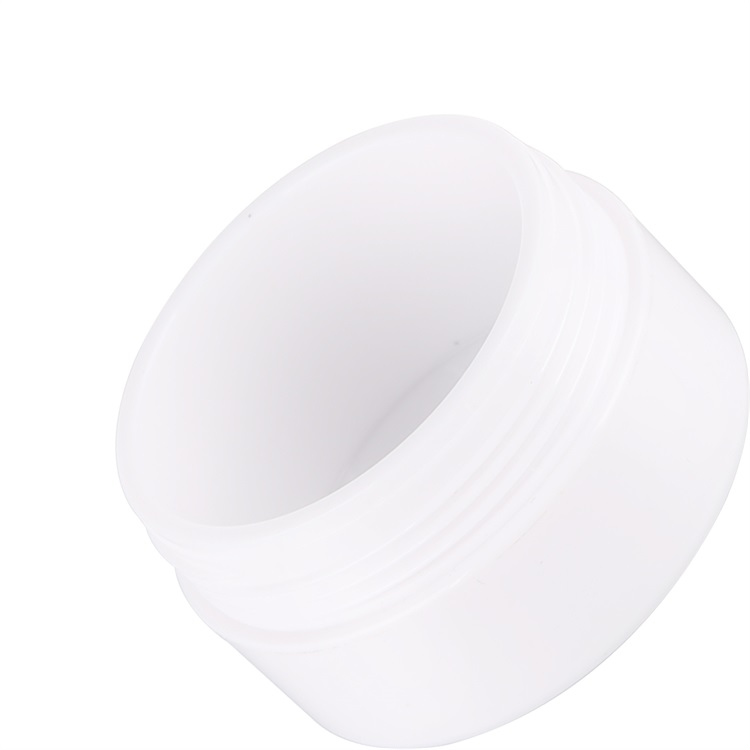 Hot sale 30ml 50ml white plastic jar cream jar plastic gold diamond lid