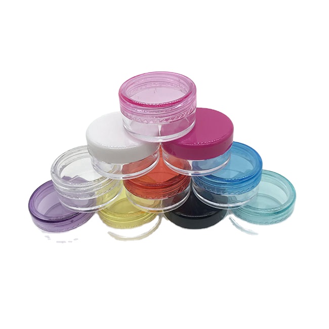Hot sale 3g 5g round shape small cream jar with spatula