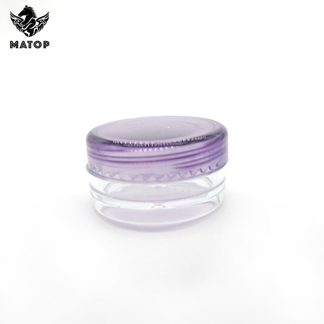 Hot sale 3g 5g round shape small cream jar with spatula