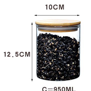 Hot sale 400ml 450ml 500ml 550ml 600ml 650ml 700ml borosilicate coffee tea sugar spice food airtight glass storage jar