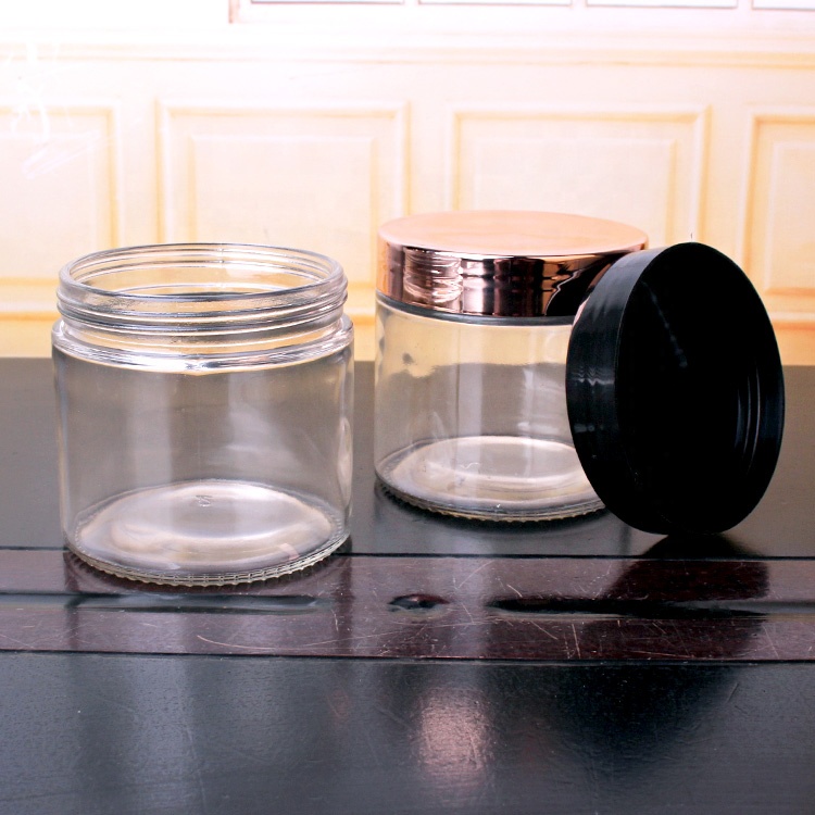 Hot sale 420ml 14oz Empty Stocked Promotional Honey Glass Jar with Lid for Honey and Jam Storage