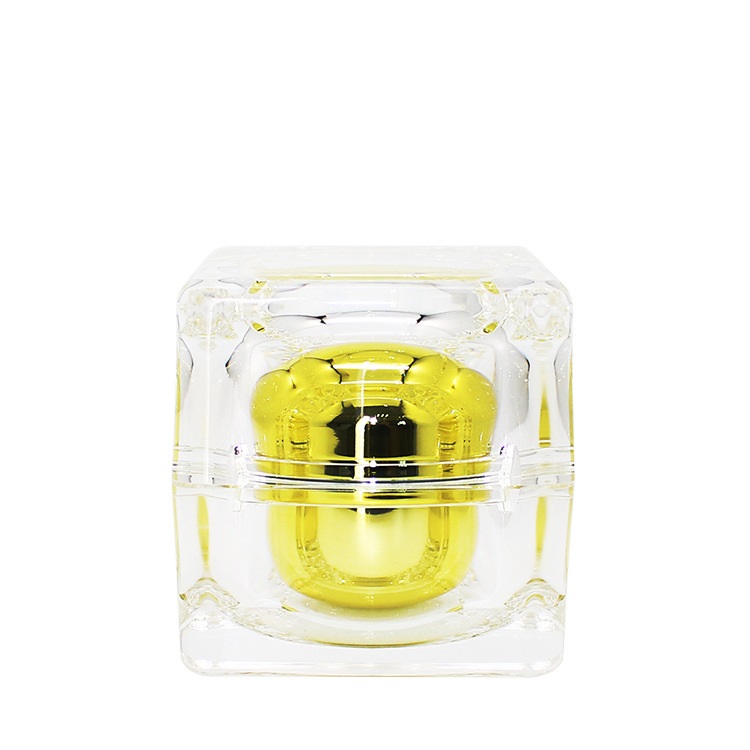 Hot sale 50G Square Acrylic Cosmetic Jar