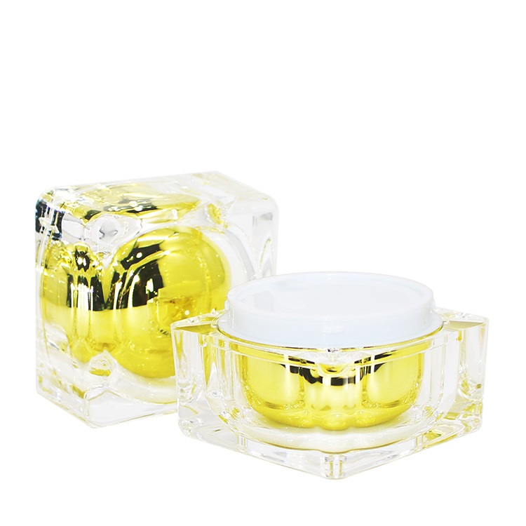 Hot sale 50G Square Acrylic Cosmetic Jar