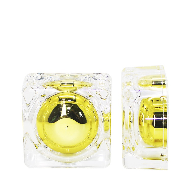 Hot sale 50G Square Acrylic Cosmetic Jar
