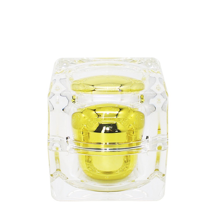 Hot sale 50G Square Acrylic Cosmetic Jar