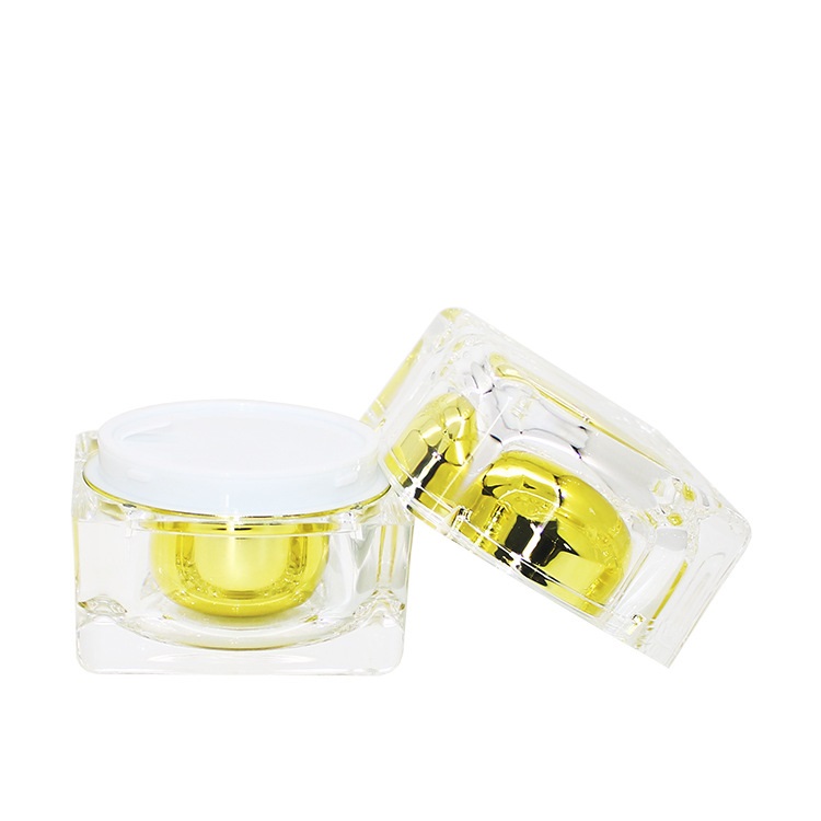 Hot sale 50G Square Acrylic Cosmetic Jar