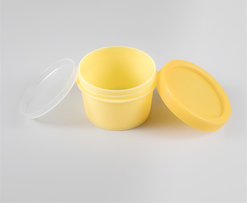 Hot sale 50g 100g 200g PP Straight barrel cream jar face mask plastic jar cosmetic box