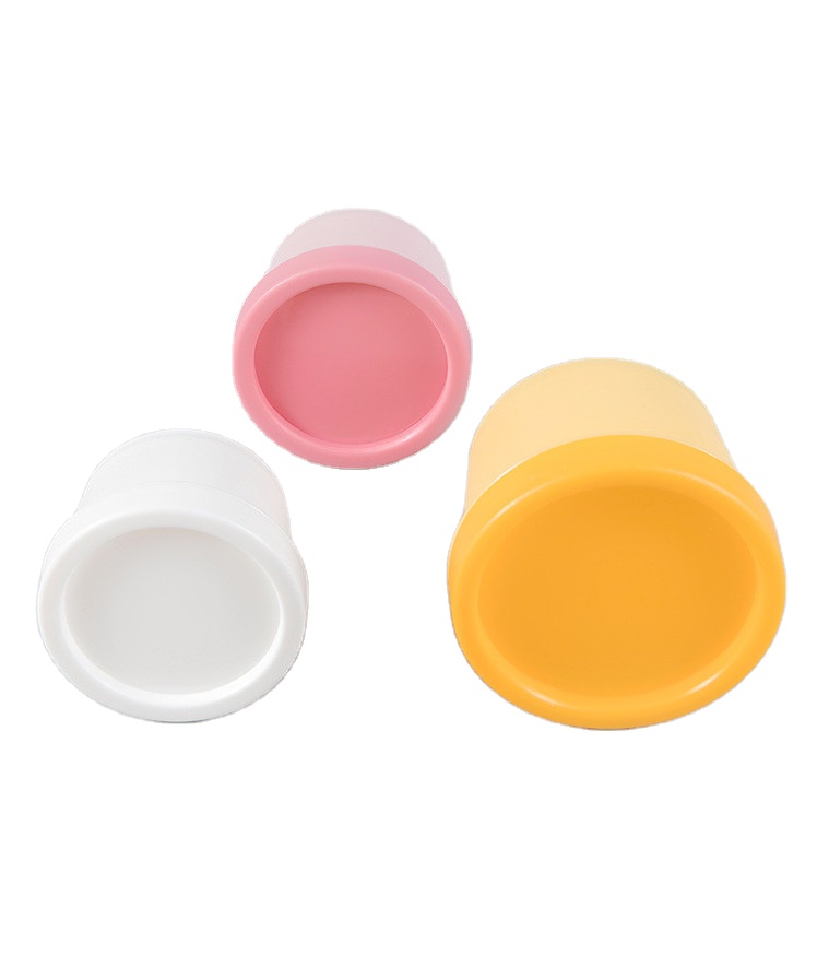 Hot sale 50g 100g 200g PP Straight barrel cream jar face mask plastic jar cosmetic box