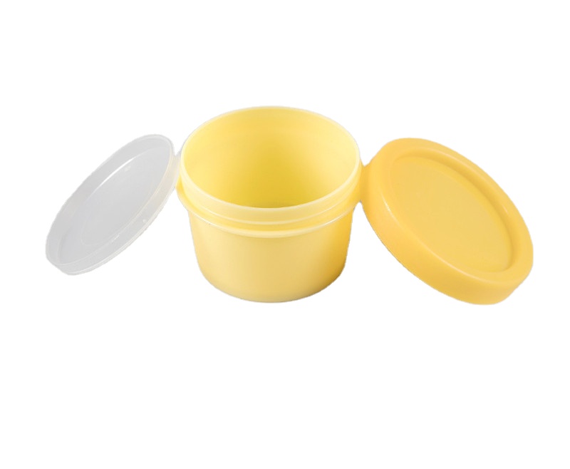 Hot sale 50g 100g 200g PP Straight barrel cream jar face mask plastic jar cosmetic box