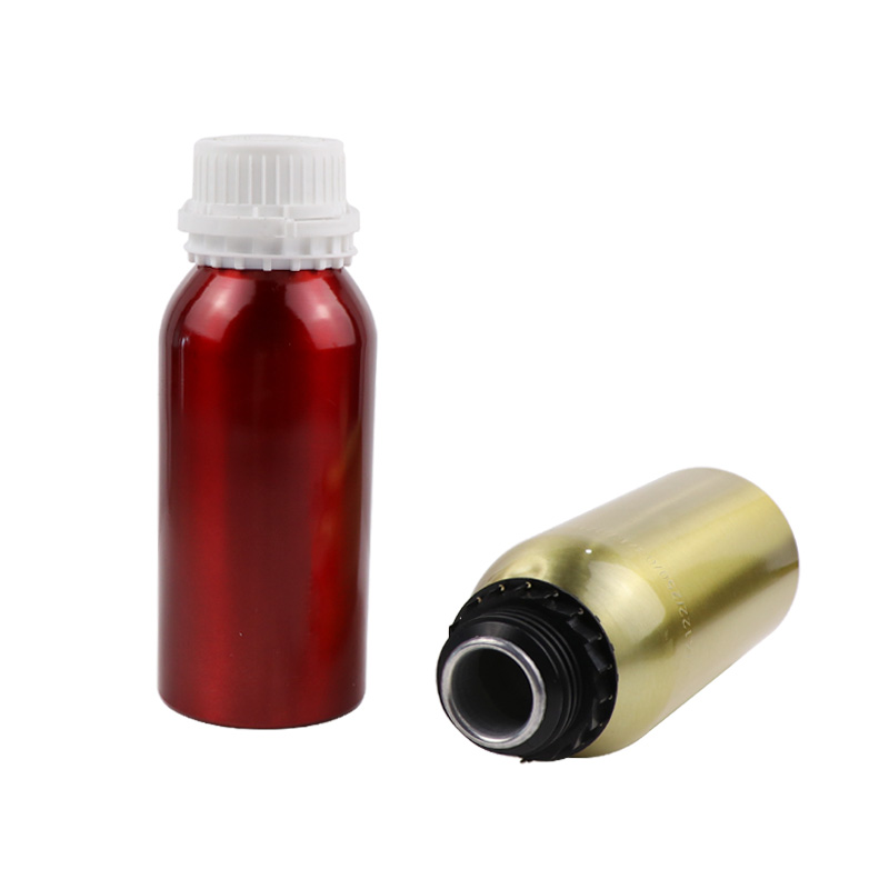 Hot sale 50ml 100ml 120ml 150ml 250ml 500ml aluminum essential oil bottles with screw cap