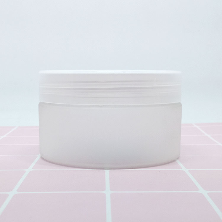 Hot sale 50ml 60ml 80ml 100ml 120ml 150ml Clear plastic pet jar with white plastic lid