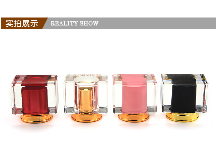 Hot sale 50ml Refillable Rectangle Clear Glass Empty Spray Perfume Bottle