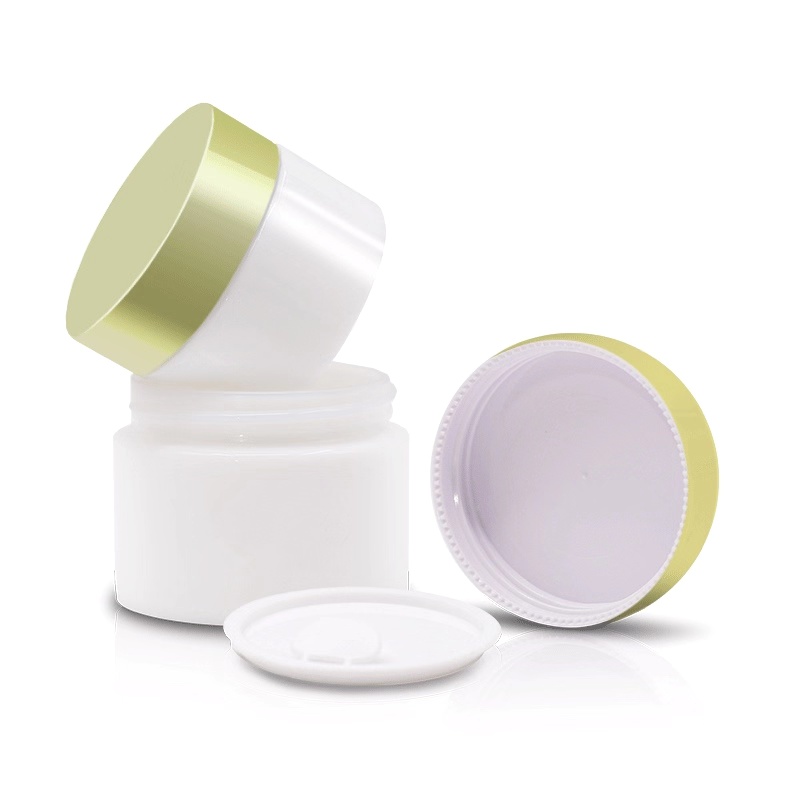 Hot sale 50ml customized cosmetic printed cream glass jar