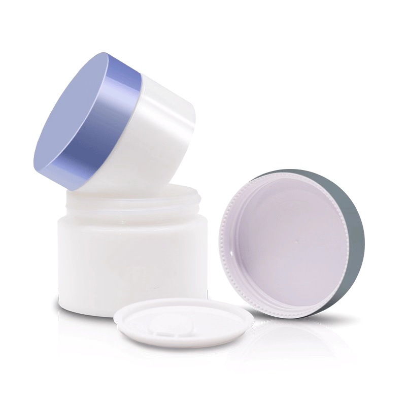 Hot sale 50ml customized cosmetic printed cream glass jar