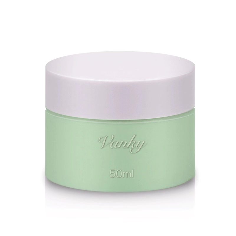 Hot sale 50ml customized cosmetic printed cream glass jar