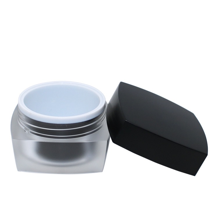 Hot sale 5G 10G 15G 30G 50G Square Acrylic frosted cosmetic jar