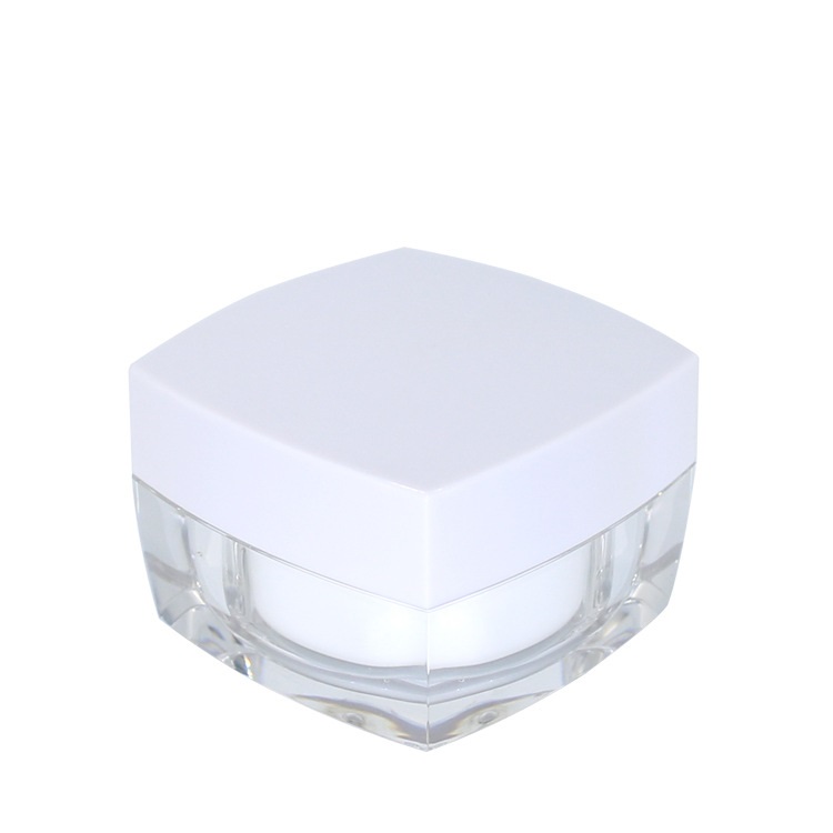 Hot sale 5G 10G 15G 30G 50G Square Acrylic frosted cosmetic jar