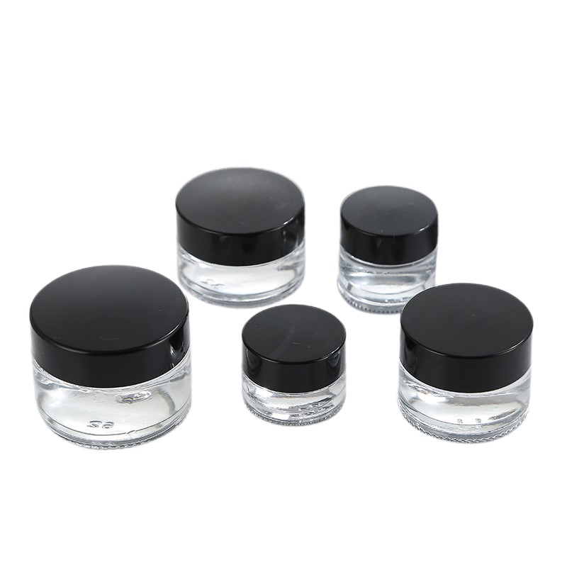 Hot sale 5g 10g 15g 20g 30g 50g 60g 100g cosmetic glass cream jar for eye hair and face