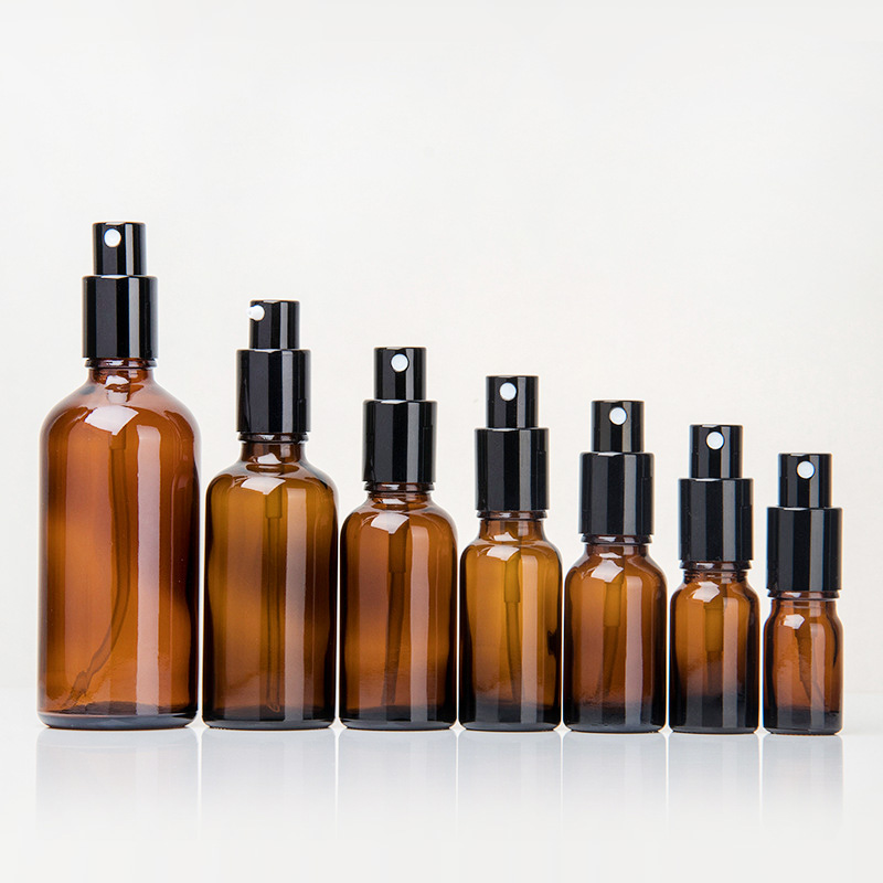 Hot sale 5ml 10ml 15ml 20ml 30ml 50ml 100ml Glass Perfume Bottle amber Glass Mist Spray Bottle