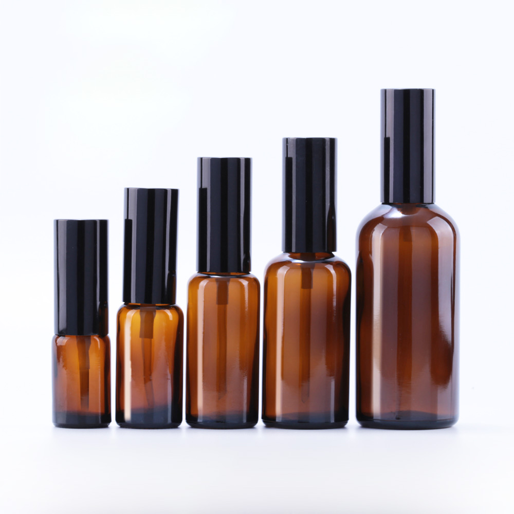 Hot sale 5ml 10ml 15ml 20ml 30ml 50ml 100ml Glass Perfume Bottle amber Glass Mist Spray Bottle