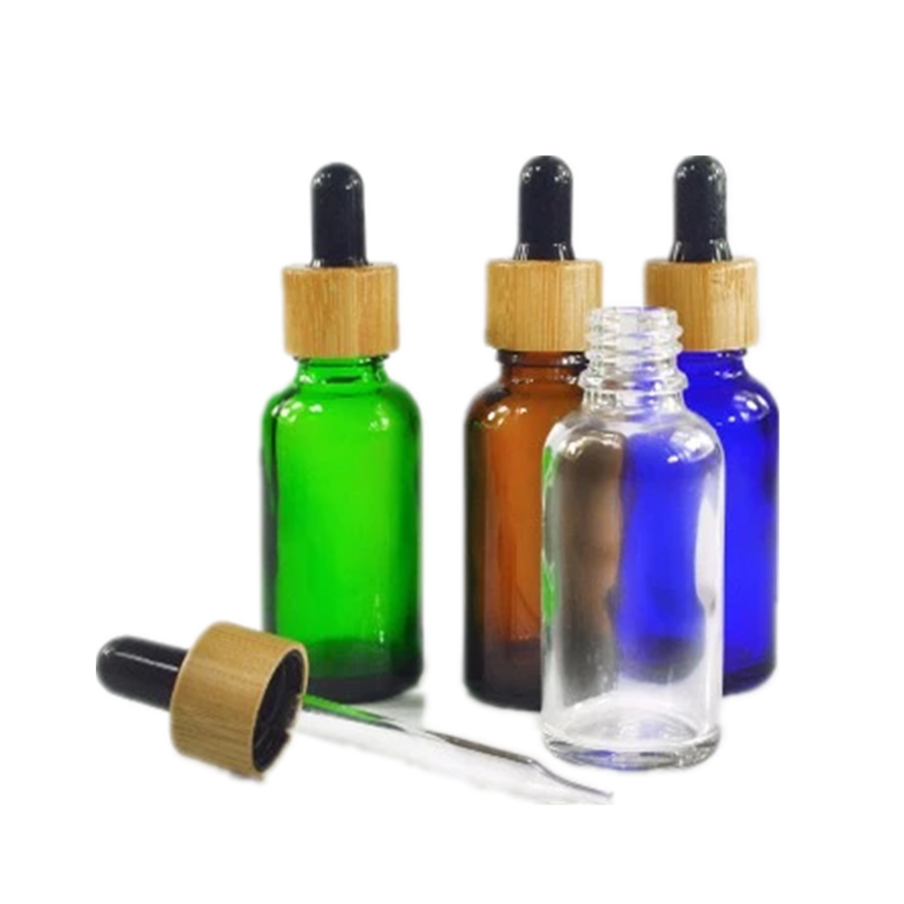 Hot sale 5ml 10ml 15ml 20ml 30ml 50ml 100ml e liquid frosted clear amber blue green glass perfume bottle with childproof cap