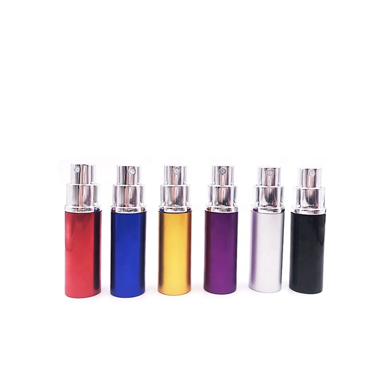 Hot sale! 5ml 10ml 15ml Metal Pocket Portable Mini Travel Spray Bottom Refillable Bottles Aluminum Perfume Atomize