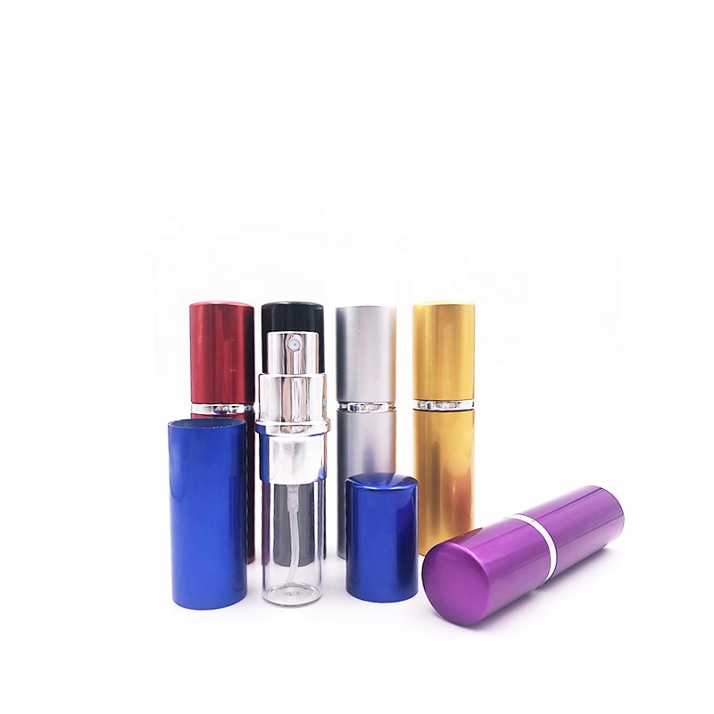 Hot sale! 5ml 10ml 15ml Metal Pocket Portable Mini Travel Spray Bottom Refillable Bottles Aluminum Perfume Atomize