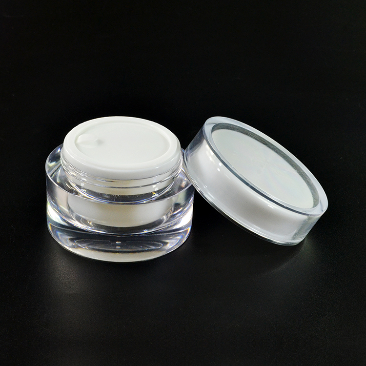 Hot sale 5ml 15ml 30ml 50ml 5g 15g 30g 50g clear acrylic cosmetic jar with cap