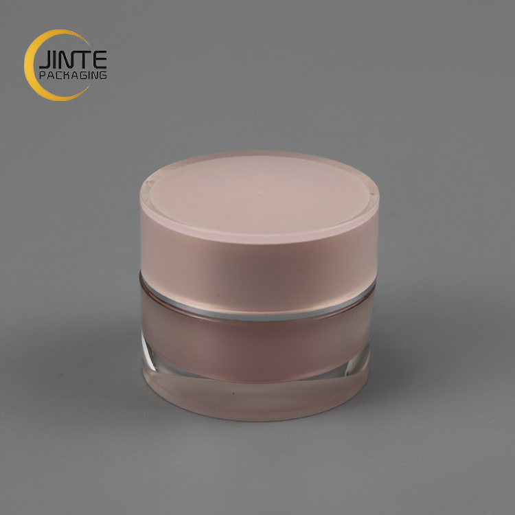 Hot sale  5ml High Quality PMMA Material Empty Cosmetic Packaging Pink UV Nail Gel Jar