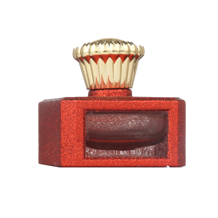 Hot sale 70ml Square Red Spray Glass Bottle of Perfume