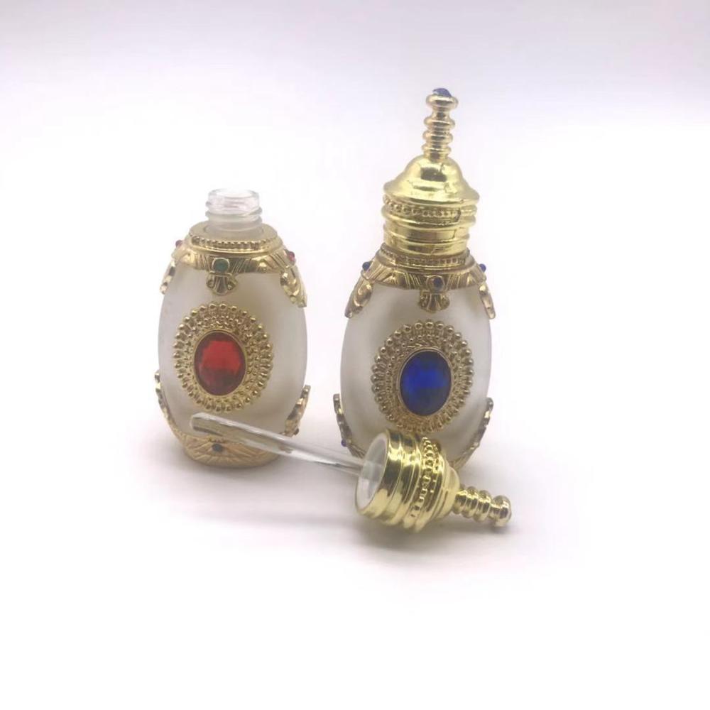Hot sale Arabic Style Zinc Metal Bottle 15ML Oil Perfume Bottle