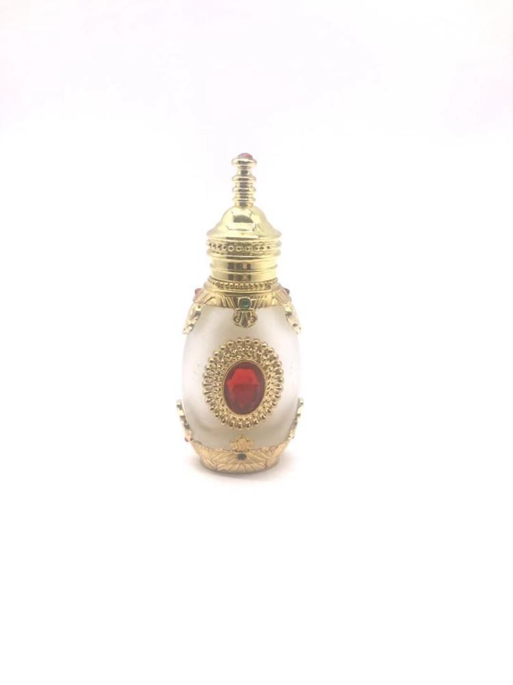 Hot sale Arabic Style Zinc Metal Bottle 15ML Oil Perfume Bottle