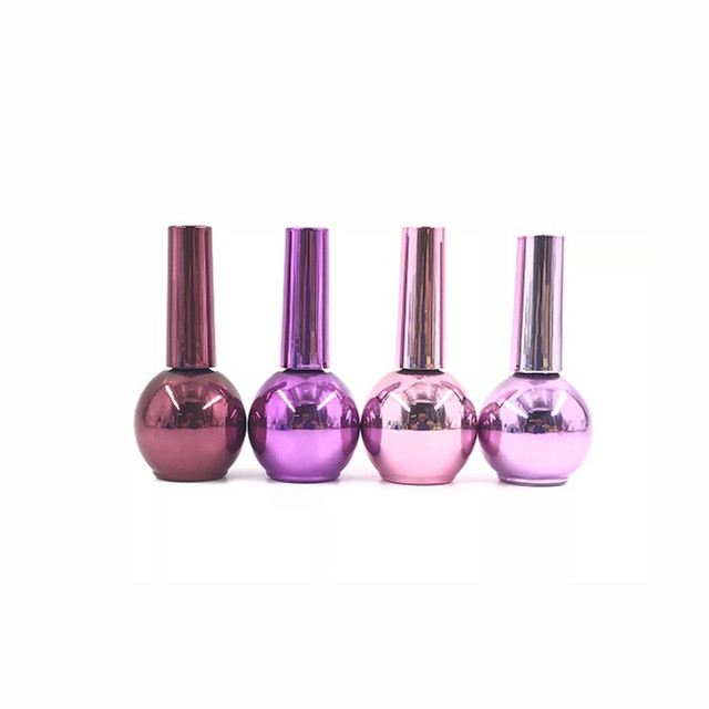 Hot sale Ball Round Shape 12.5ml 17ml Empty Uv Gel Nail Polish Bottle with cap