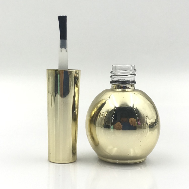 Hot sale Ball Round Shape 12.5ml 17ml Empty Uv Gel Nail Polish Bottle with cap
