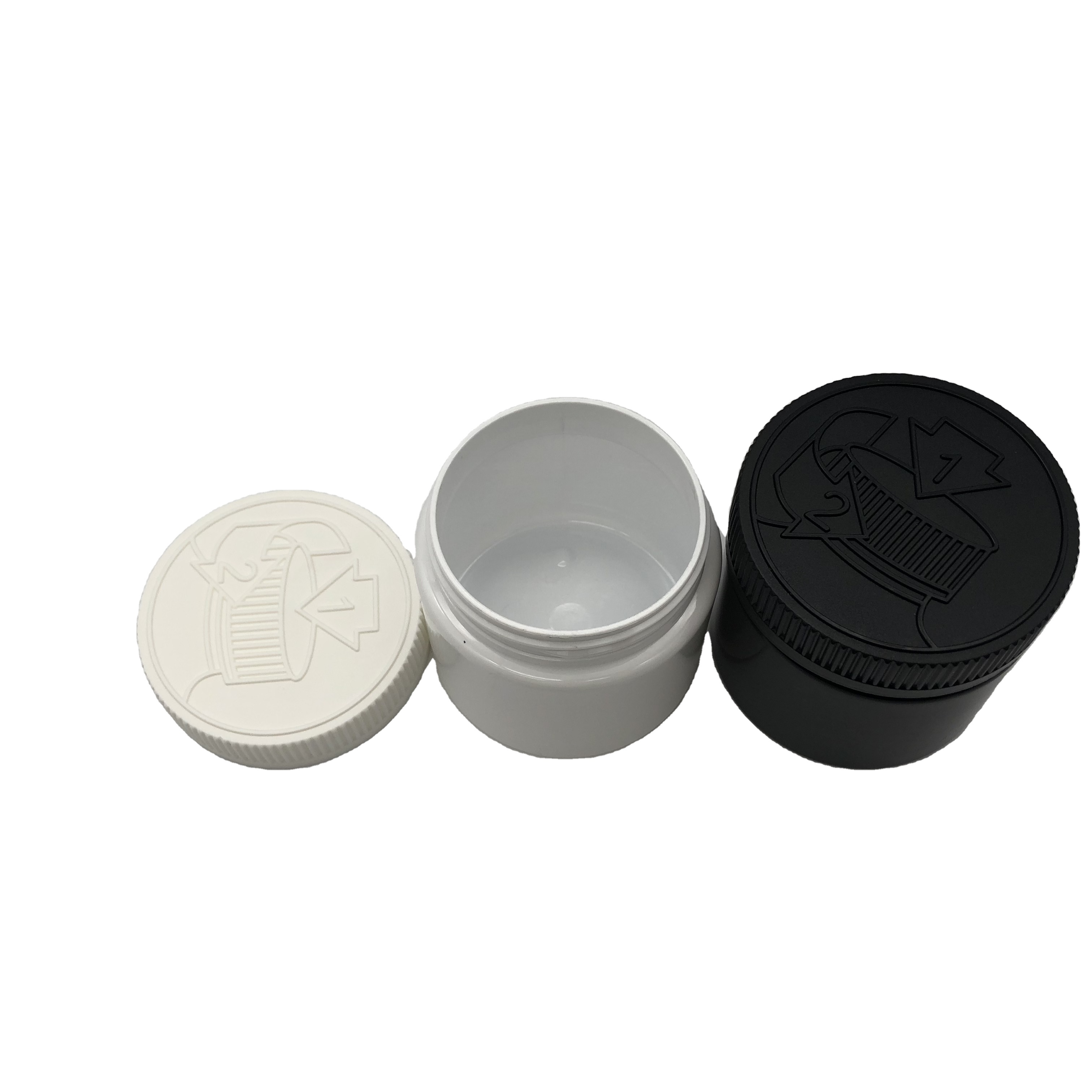 Hot sale Child Proof CRC PET Medicine Jar CBD flower oil