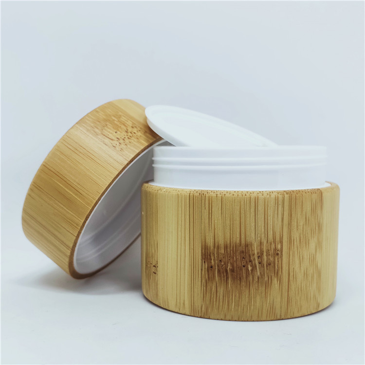 Hot sale Clear cosmetic glass jar 60g with aluminium lid