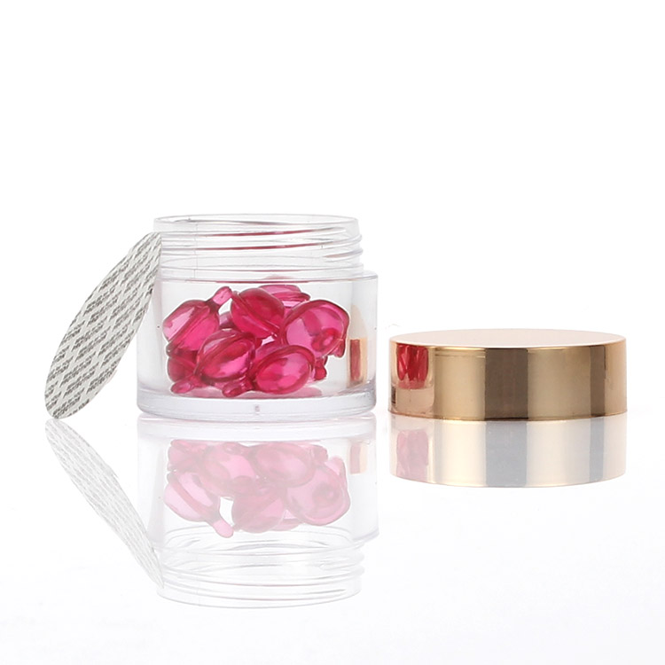 Hot sale Custom your logo on PS Dip Powder Jar 2oz cosmetic container with golden screw cap