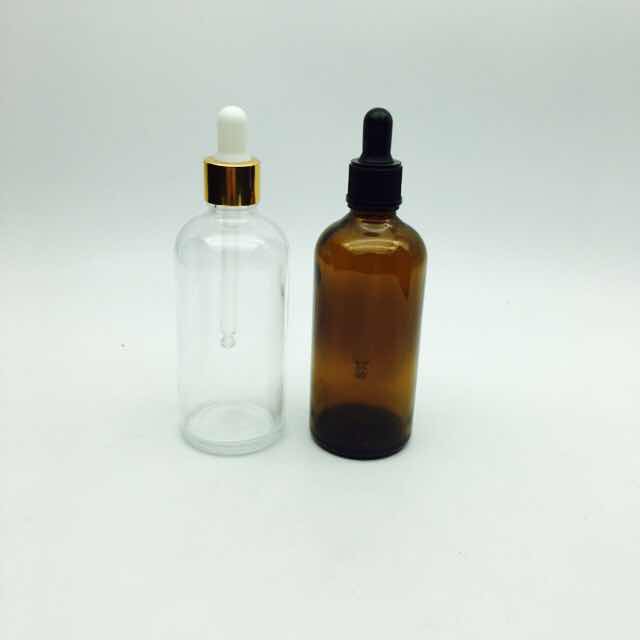 Hot sale Eco friendly luxury glass dropper bottle essential oil 4 oz for hair body