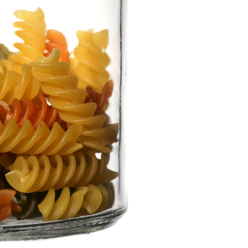 Hot sale Kitchenware Flint High Quality Plastic Lids Storage Food Glass Jar Manufacturers