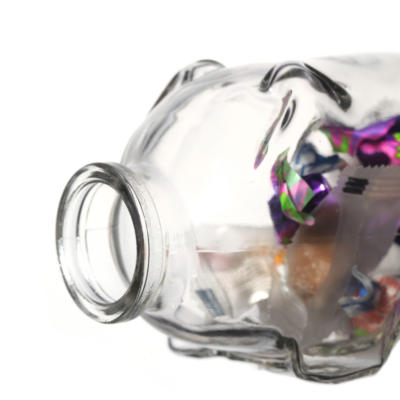 Hot sale Lucky Pig Shaped for Decoration&Storage Customize Food Glass Jar Factory