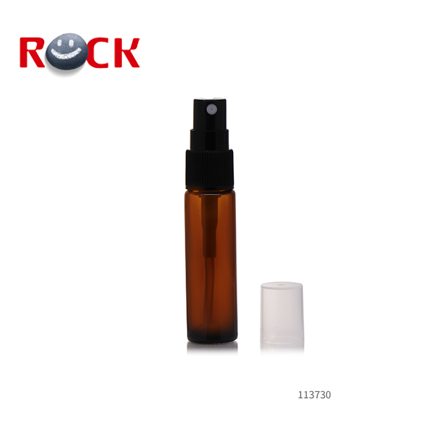Hot sale Luxury 10ml Amber Black Glass Essential Oil Spray Bottle