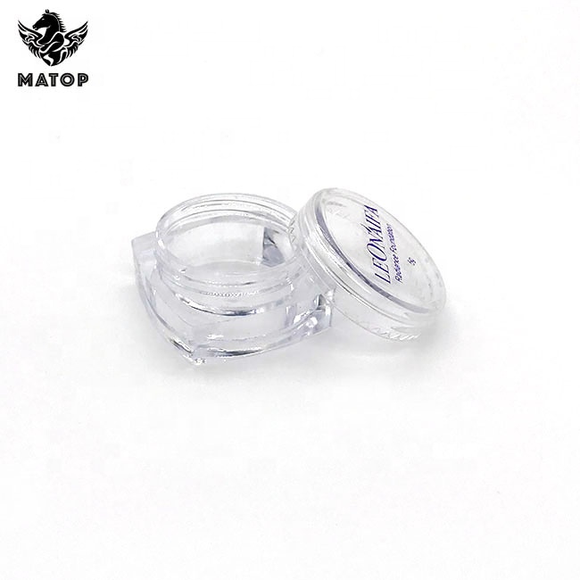 Hot sale OEM 3g 5g square cosmetic jars with lid