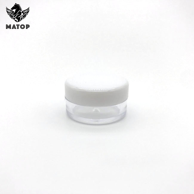 Hot sale Round plastic small cream jar white 10g