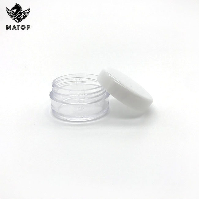 Hot sale Round plastic small cream jar white 10g