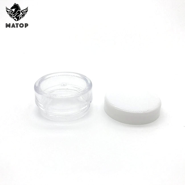 Hot sale Round plastic small cream jar white 10g